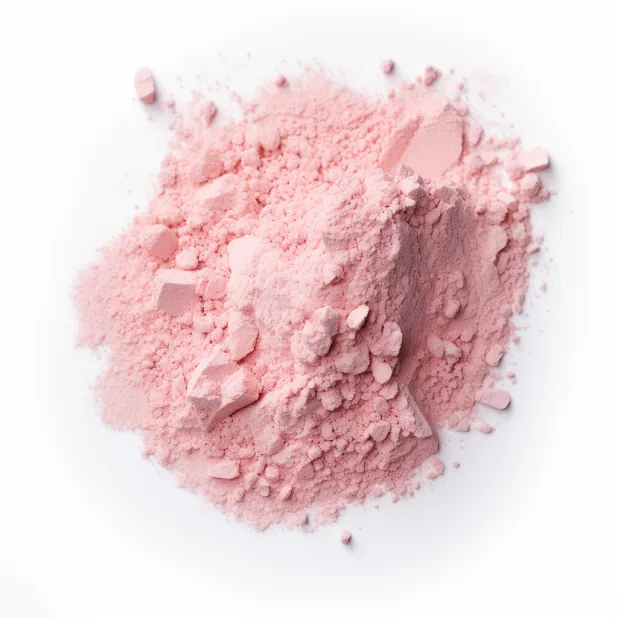 Pure lactoferrin powder showing the natural pink color of the isolated protein